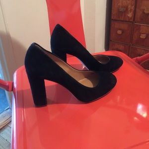 Suede J Crew pumps. Size 6